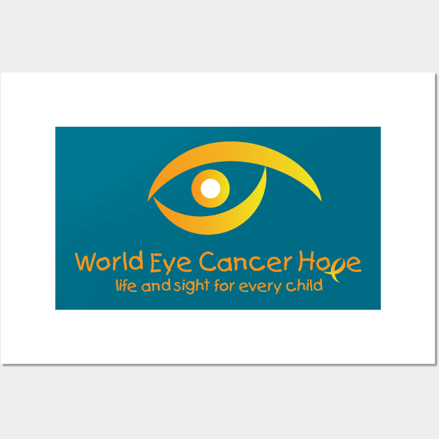 WE C Hope Gold Logo Wall Art by World Eye Cancer Hope